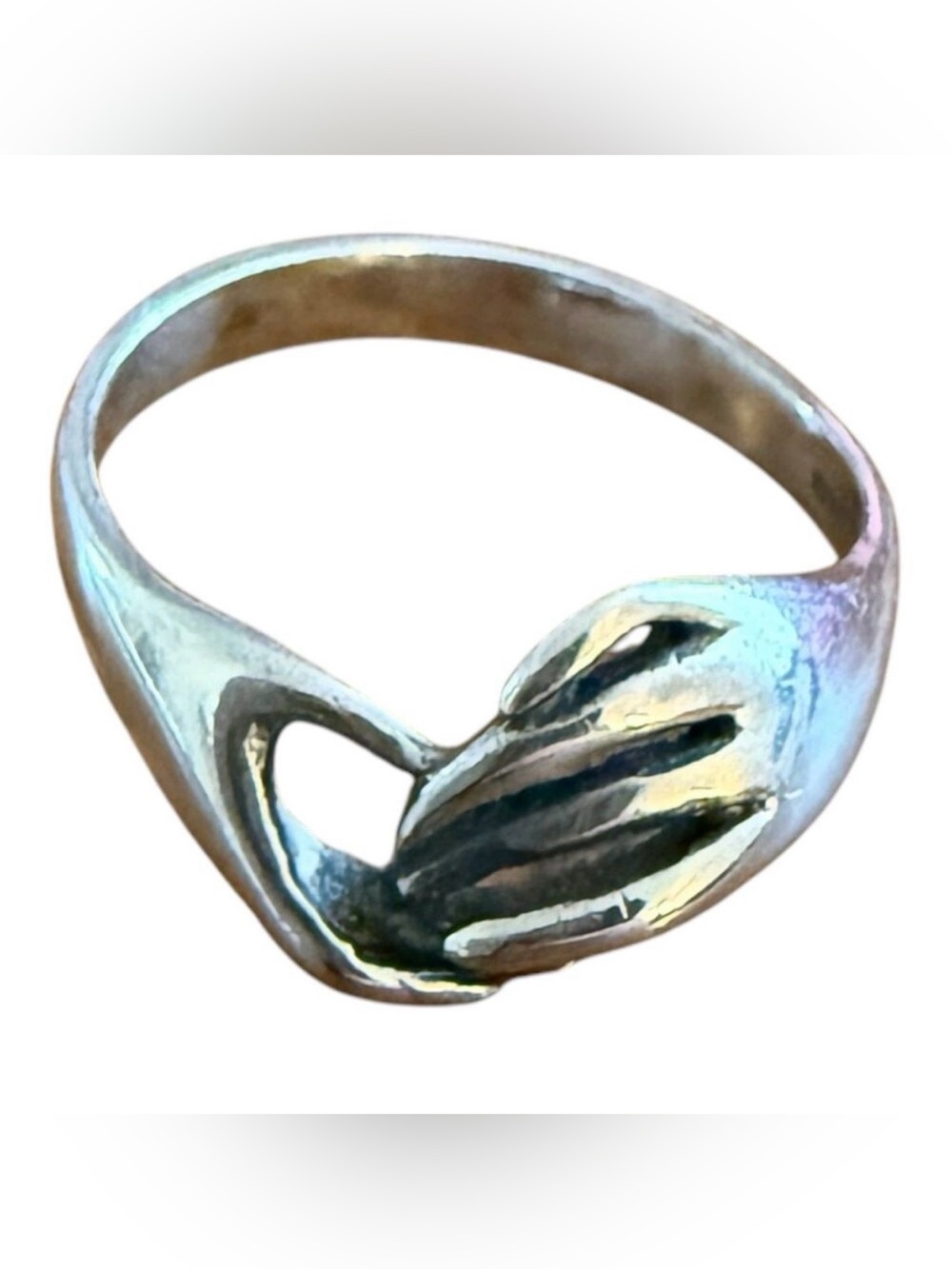 James Avery Clasping Hands Ring Size 5.75 Sterling Silver 925 Retired JA Box